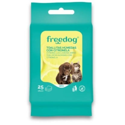 Picture of Freedog Citronella Pocket Cleansing Wipes for Dogs and Cats